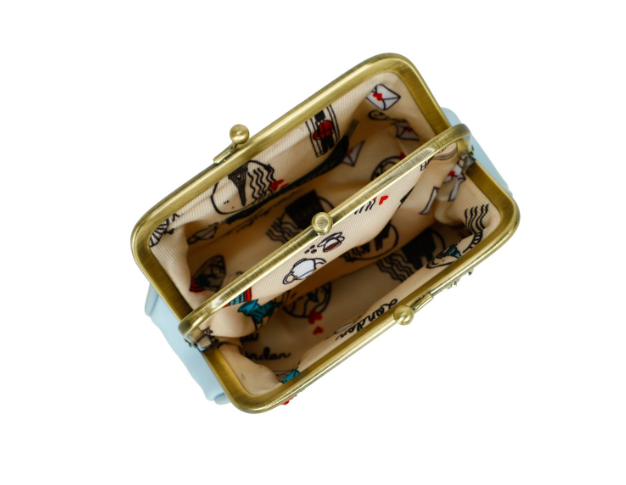 Vendula Vintage Rose Clipper Coin Purse