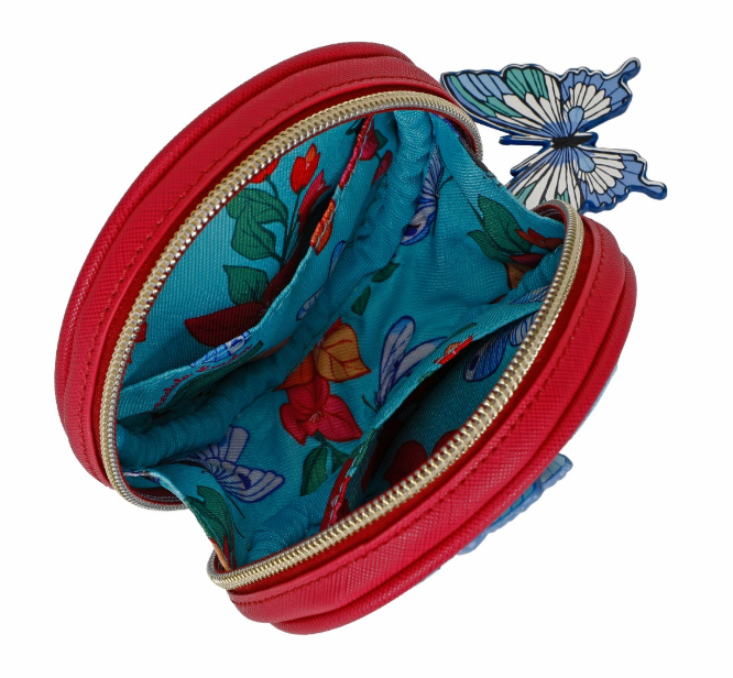 Vendula Gardens of the World Greece Round Zip Purse