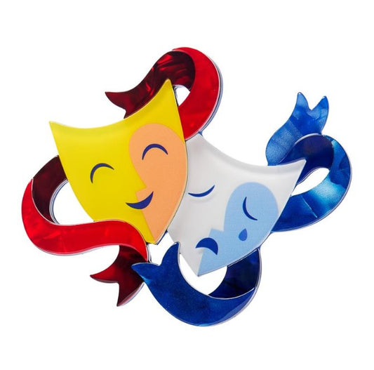 Erstwilder A Greek Odyssey Comedy and Tragedy Brooch