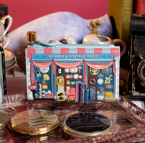 Vendula Vintage Rose Compact Folding Wallet