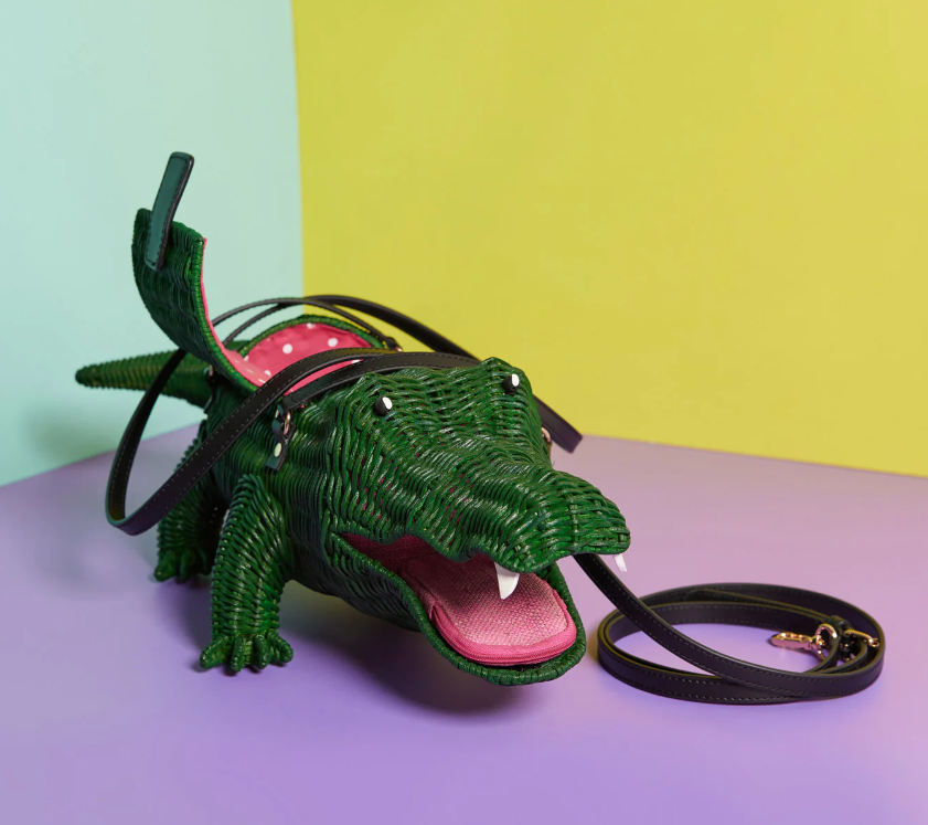 Wicker alligator purse 2025