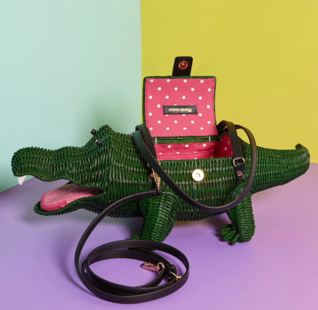 Wicker Darling Crocogator the Crocodile Bag