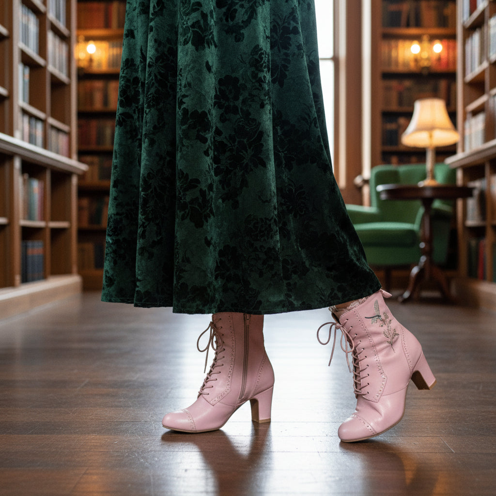 The Vibe is Damselfly Blush Boots