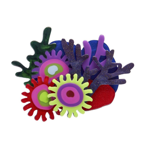 Erstwilder Great Barrier Reef Deep Reef Corals Brooch