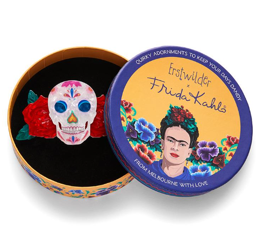 Erstwilder Frida Kahlo Dia De Los Muertos Hair Clip Barrette