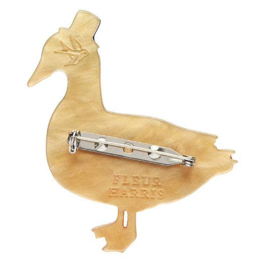 Erstwilder Fleur Harris Well Dressed Duck Brooch