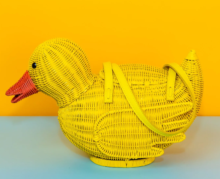 Wicker Darling Rubber Ducky