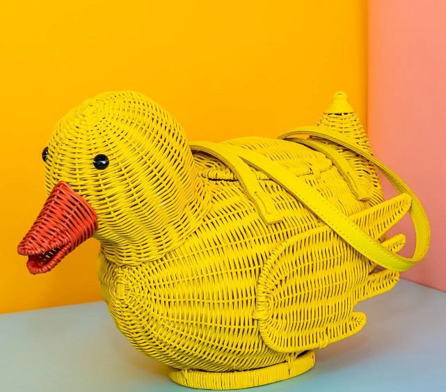 Wicker Darling Rubber Ducky