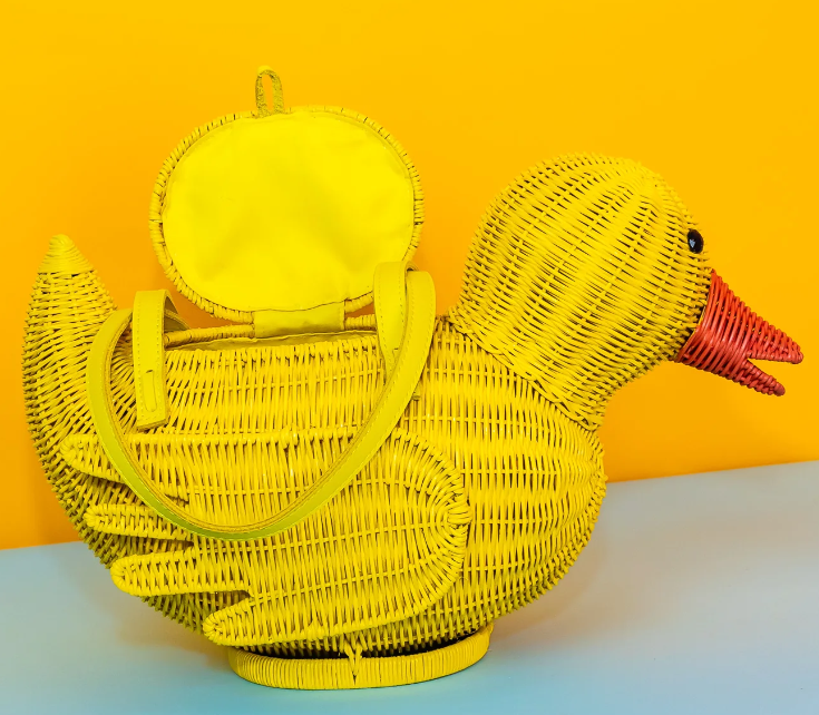 Wicker Darling Rubber Ducky