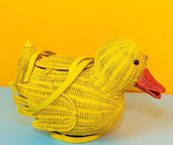 Wicker Darling Rubber Ducky