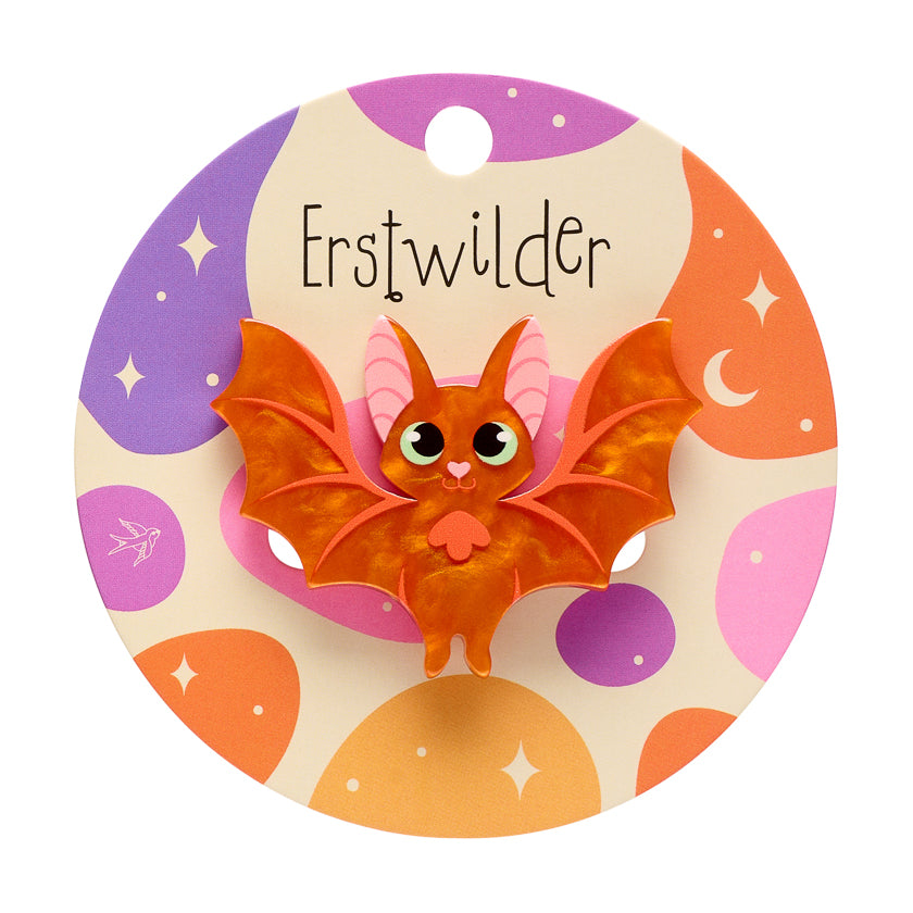 Erstwilder Midnight Mischief Winging It Simplified Mini Brooch