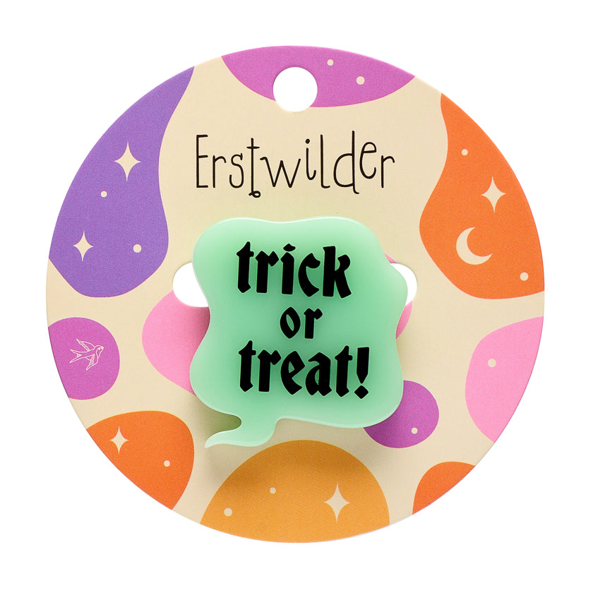 Erstwilder Midnight Mischief Trick or Treat Simplified Mini Brooch