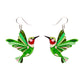 Erstwilder Pete Cromer North America The Riveting Ruby Throated Hummingbird Earrings