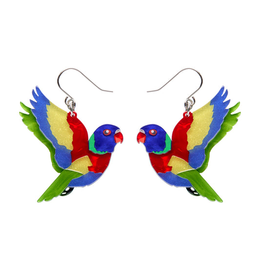 Erstwilder Australiana Lulu the Lorikeet Earrings