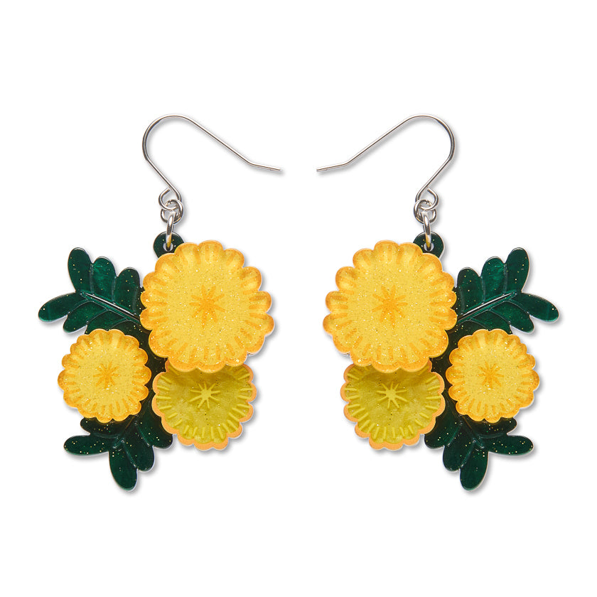 Erstwilder x Royal Botanic Gardens Victoria Sunshine Wattle Drop Earrings