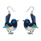 Erstwilder x Royal Botanic Gardens Victoria Superb Fairy Wren Drop Earrings