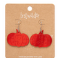 Erstwilder Spellbound Red Pumpkin Magic Mirror Drop Earrings