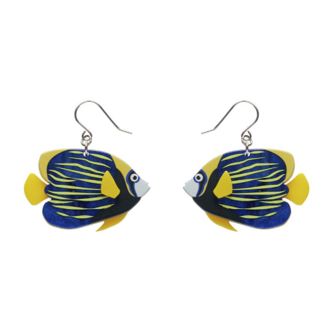 Erstwilder Great Barrier Reef Emperor Angelfish Drop Earrings