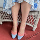 The Vibe is Enchanted in Soft Blue with Coral