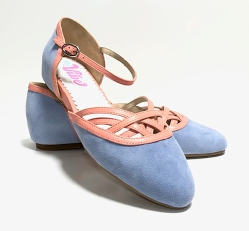 The Vibe is Enchanted in Soft Blue with Coral