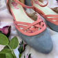 The Vibe is Enchanted in Soft Blue with Coral