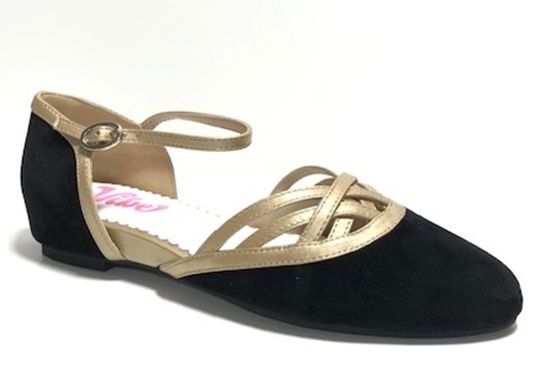 The Vibe is Enchanted in Black with Gold Straps