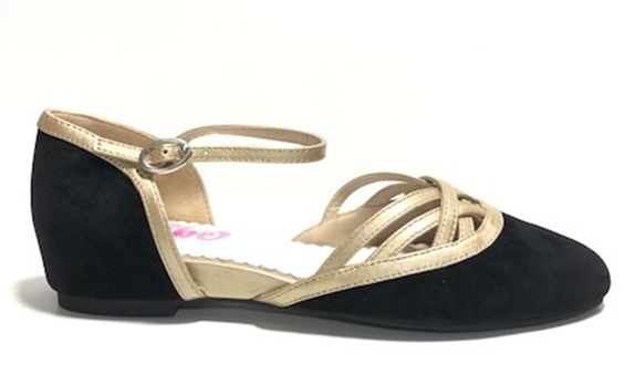 The Vibe is Enchanted in Black with Gold Straps