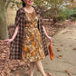 The Vibe is Enchanted in Orange with Olive Green
