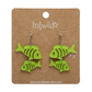 Erstwilder Great Barrier Reef Fish Friends Drop Earrings Green