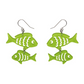 Erstwilder Great Barrier Reef Fish Friends Drop Earrings Green
