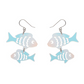 Erstwilder Great Barrier Reef Fish Friends Drop Earrings Iridescent