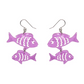 Erstwilder Great Barrier Reef Fish Friends Drop Earrings Pink