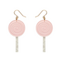 Erstwilder Lollypop Drop Earrings Light Pink