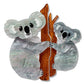 Erstwilder By Your Side Among the Eucalyptus Brooch Pair