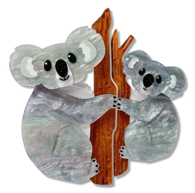 Erstwilder By Your Side Among the Eucalyptus Brooch Pair