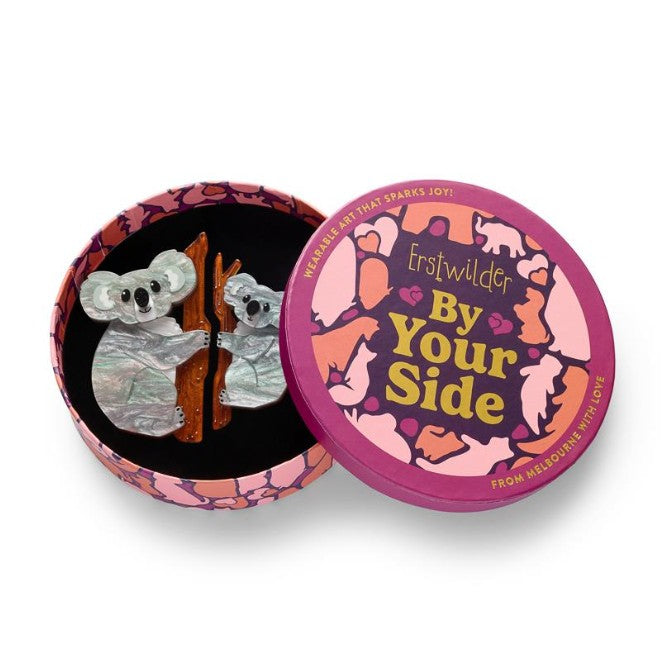 Erstwilder By Your Side Among the Eucalyptus Brooch Pair
