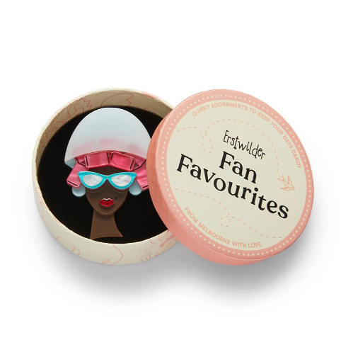 Erstwilder Fan Favs Fancy New Do Brooch