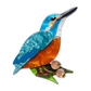 Erstwilder Australiana Flash the Kingfisher Brooch