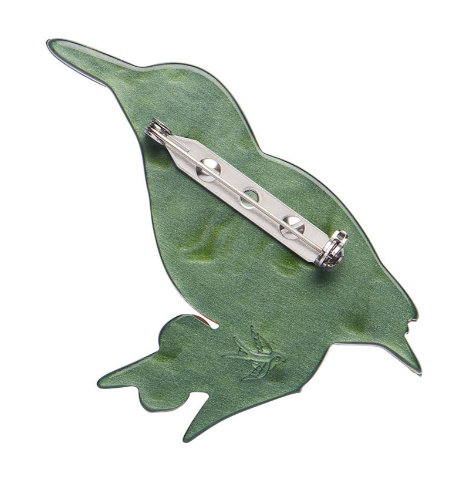 Erstwilder Australiana Flash the Kingfisher Brooch