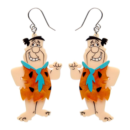 Erstwilder x Hanna Barbera Fred Flinstone Drop Earrings