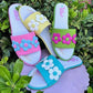 The Vibe is Flower Power In Pink with Summer Blue Flowers