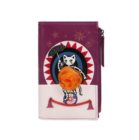 Vendula Skelecats Ghost Train Folding Wallet