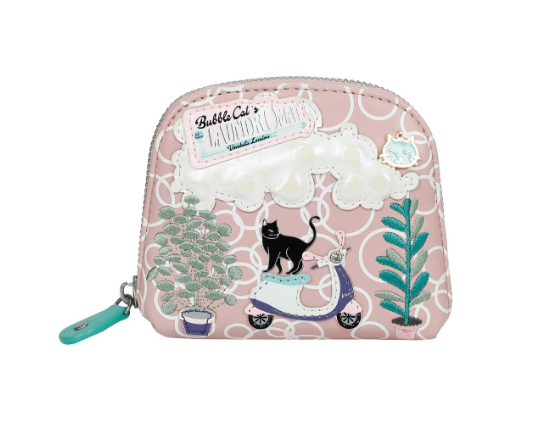 Vendula Bubble Cats Laundromat Folding Shopper and Purse
