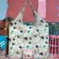 Vendula Bubble Cats Laundromat Folding Shopper and Purse