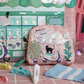 Vendula Bubble Cats Laundromat Folding Shopper and Purse