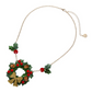 Erstwilder Merry Menagerie Forest Wreath Necklace