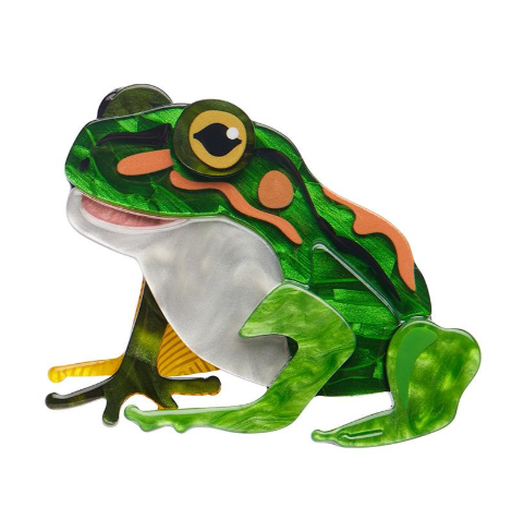 Erstwilder Australiana Frodo the Frog Brooch