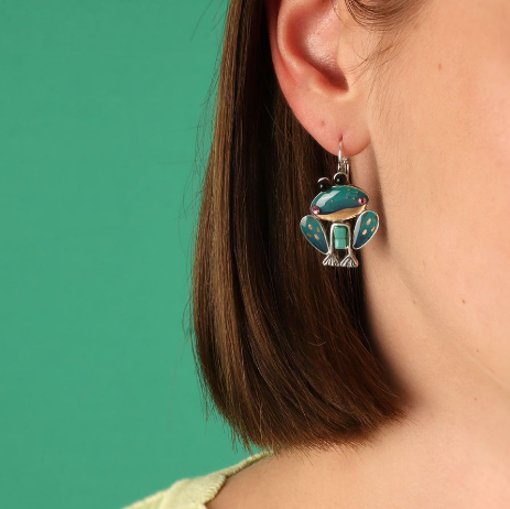 Taratata Tree Frog Drop Earrings