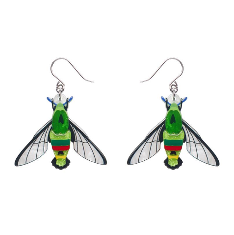 Erstwilder Australiana Glimmer the Hawk Moth Earrings