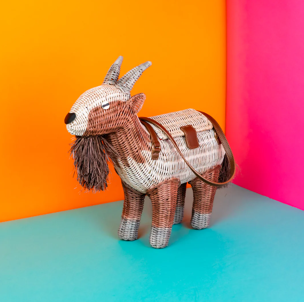 Wicker Darling Baphomet the Goat Bag